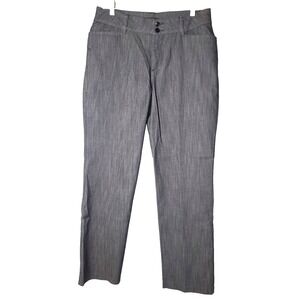 Lees Denim Straight Leg Secretly Shapes Mid Rise Trouser Jean Size 12 Career